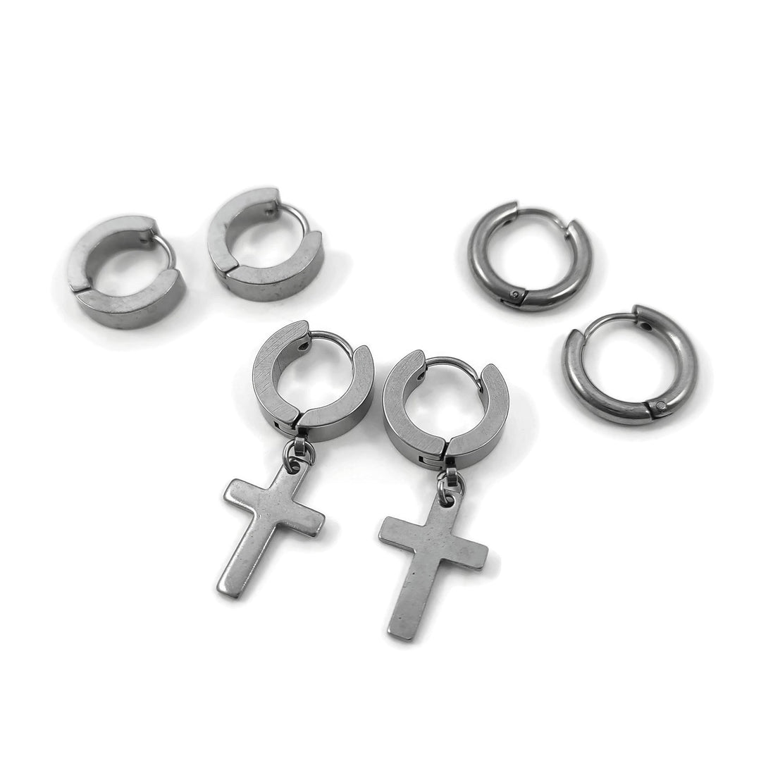 Surgical steel earring set, Hypoallergenic, Waterproof, and Tarnish-Free