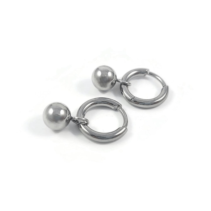 Earring charms with Titanium huggie hoops