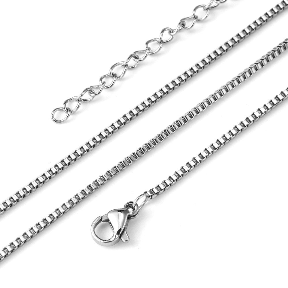 316 Surgical steel venetian box chain necklace
