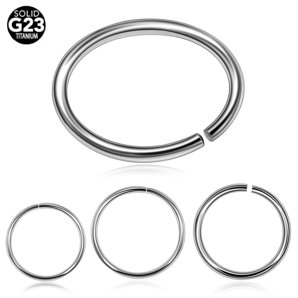 G23 titanium seamless multi use hoop
