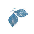 Lace filigree earrings, Pure niobium and stainless steel jewelry, Lightweight everyday earrings