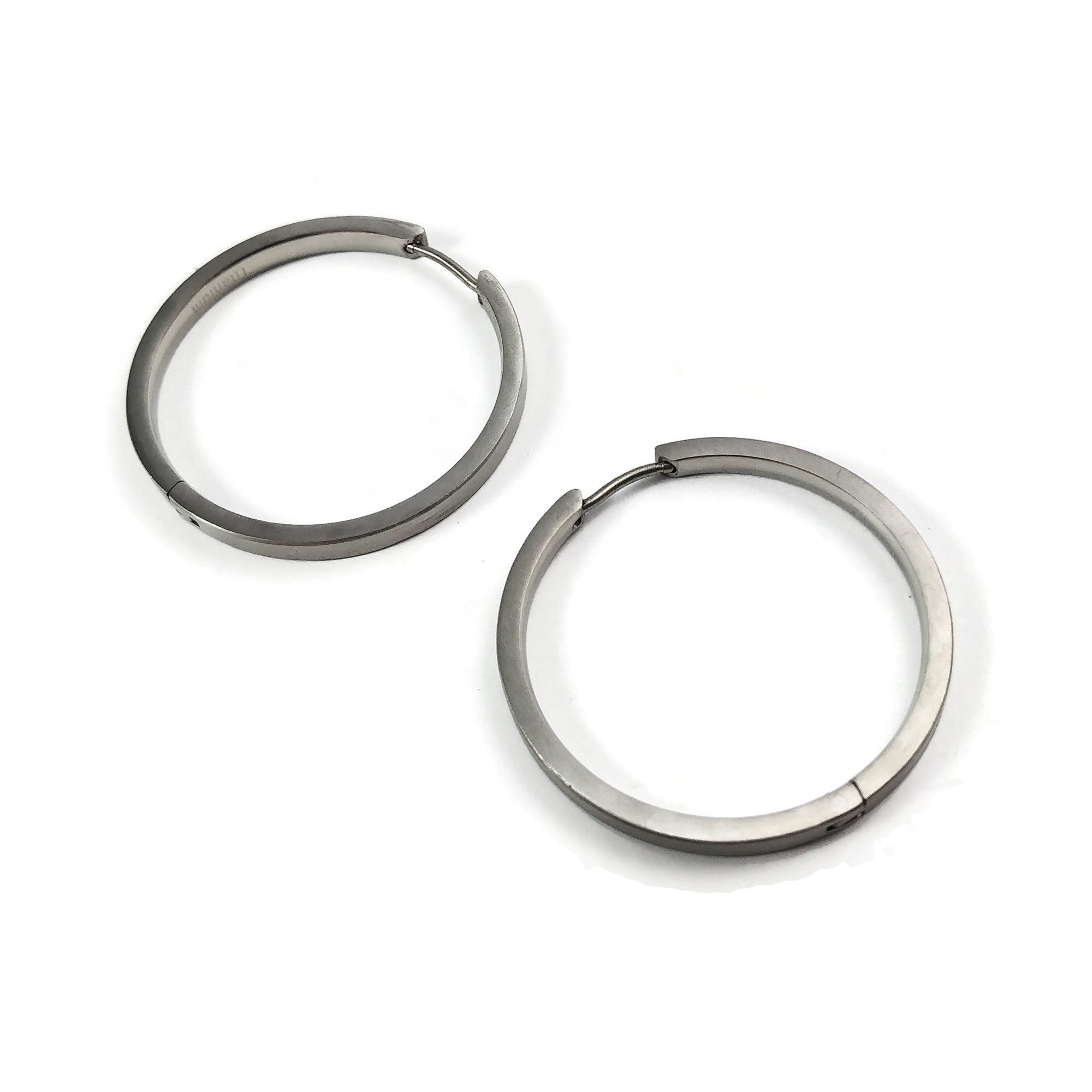 Pure platinum deals hoop earrings