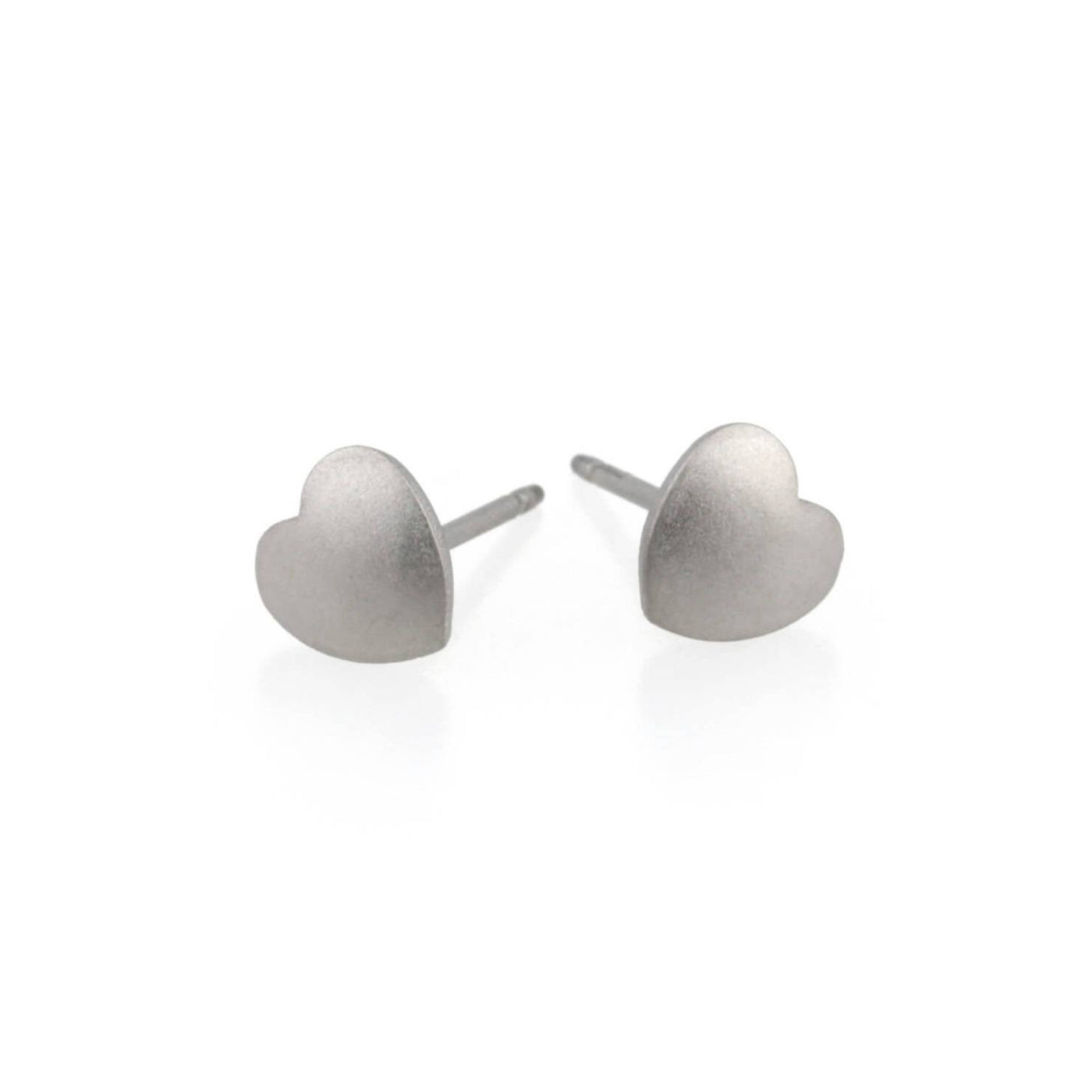 Heart Titanium Stud Earrings, 100% Hypoallergenic, Sensitive ear