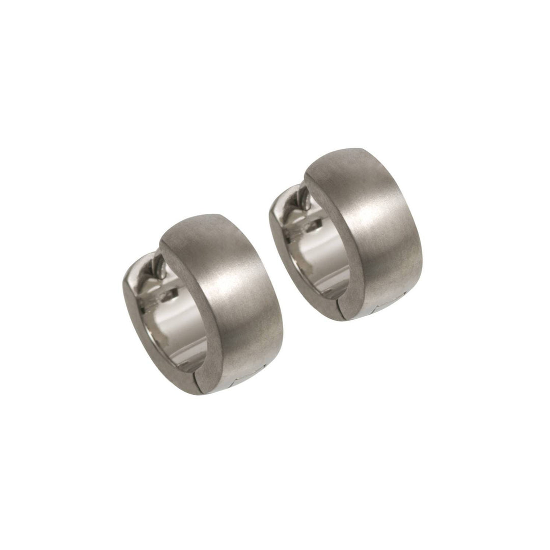 D-shape Hoop Cuff Titanium Earrings, 100% Hypoallergenic, Sensitive ear