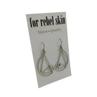 Fibonacci dangle earrings - Pure titanium and stainless steel