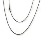 Dainty pure titanium chain necklace, Waterproof non tarnish necklace, Hypoallergenic men women jewelry