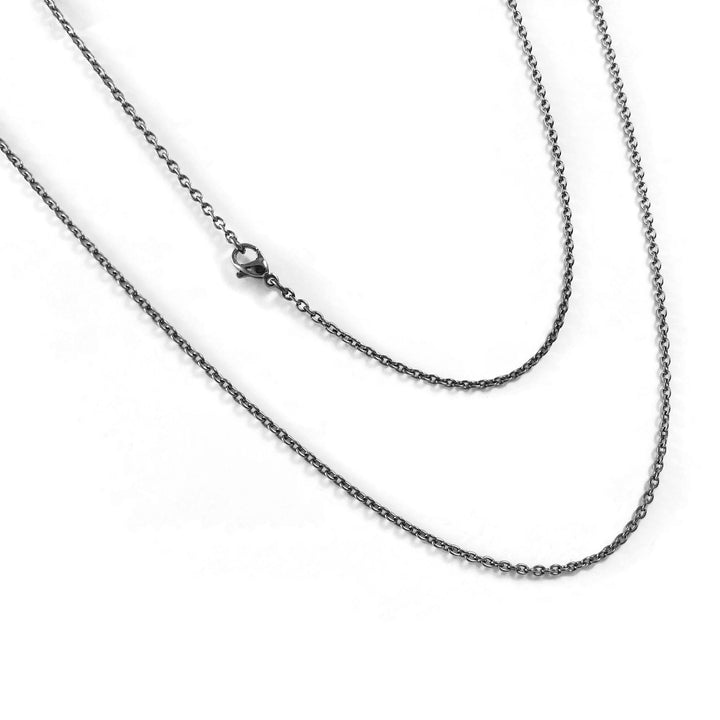 Dainty pure titanium chain necklace, Waterproof non tarnish necklace, Hypoallergenic men women jewelry