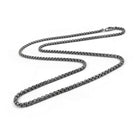 Titanium men box chain necklace, Waterproof and non tarnish jewelry, Hypoallergenic implant grade