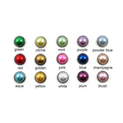 Colorful pearly stud earrings, Hypoallergenic surgical stainless steel, Plastic pearl jewelry