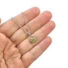 Birthstone necklace, Hypoallergenic surgical steel, Waterproof non tarnish jewelry, Dainty silver chain, Gift for her