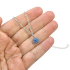 Birthstone necklace, Hypoallergenic surgical steel, Waterproof non tarnish jewelry, Dainty silver chain, Gift for her